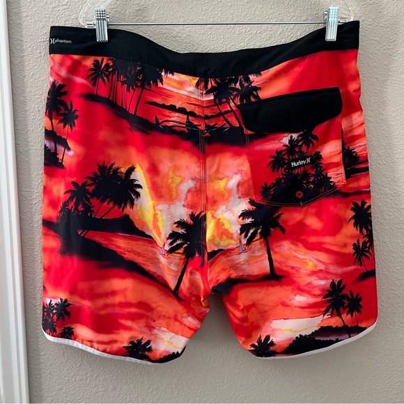 Hurley Men's Swim Trunks Board Shorts Tropical Vacation Bright Colors Size 38 - Picture 4 of 5